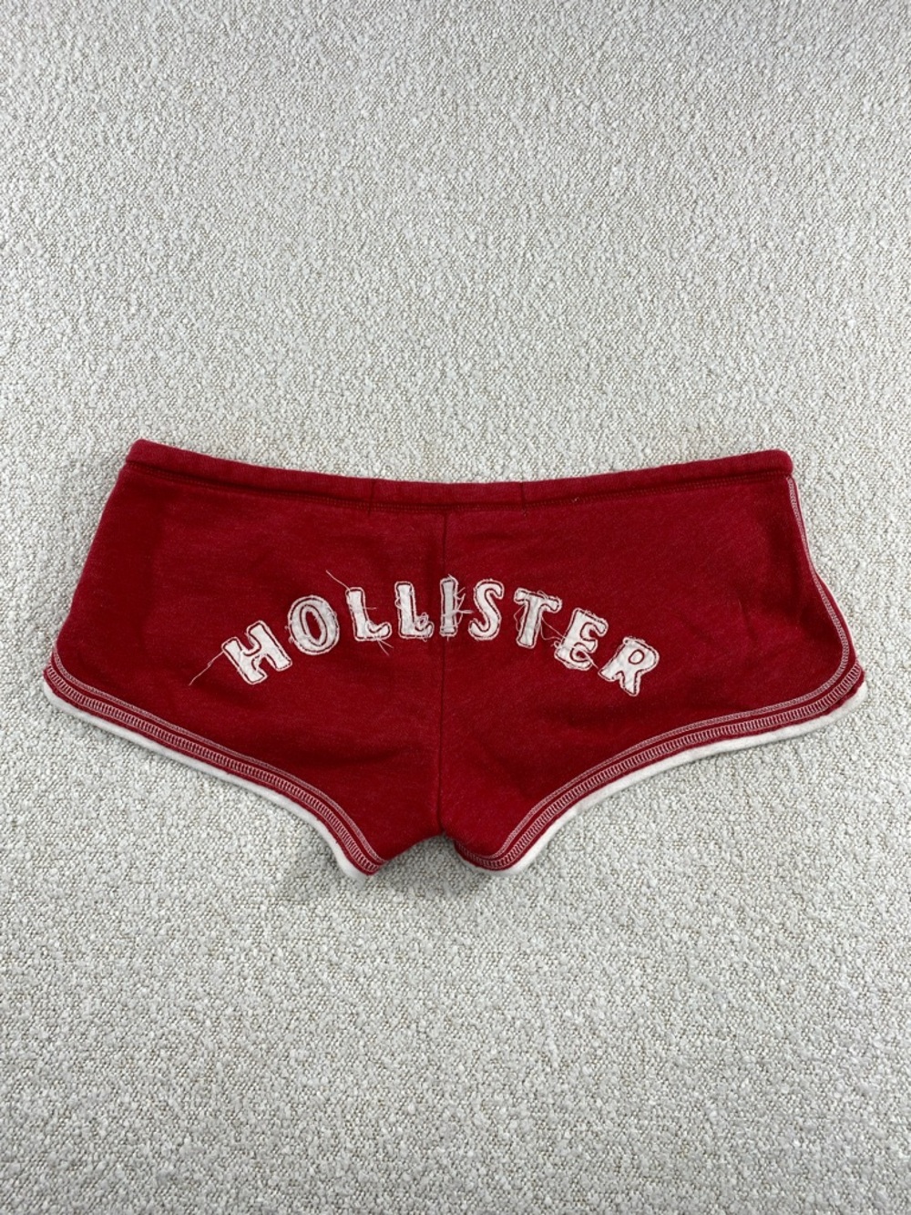 Hollister Girls Crimson Lounge Shorts with White Trim